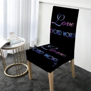 Love Cover for a dining chair