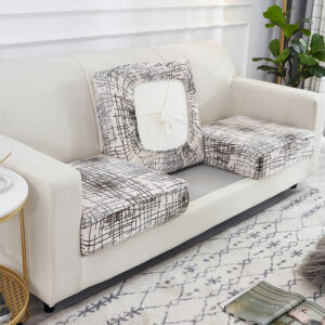 Striped Cover for a seat cushion, 26-37 in