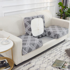 Striped Cover for a seat cushion