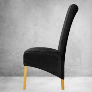 Black Velvet Cover for a dining chair