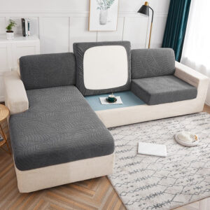 Charcoal Gray Waterproof Cover for a sofa