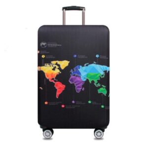 Continents Cover for a suitcase