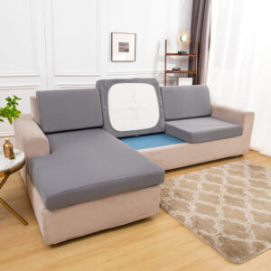 Stretch Light Gray Cover for a sofa