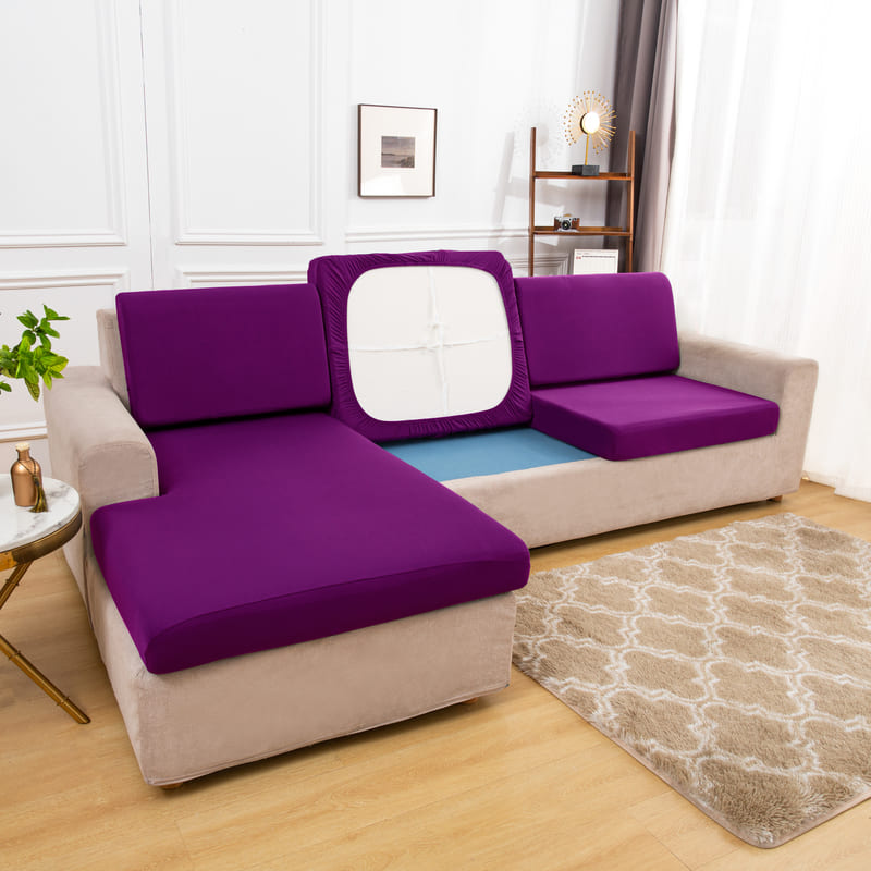 Stretch Magenta Cover for a sofa 1 Stretch Magenta Cover for a sofa