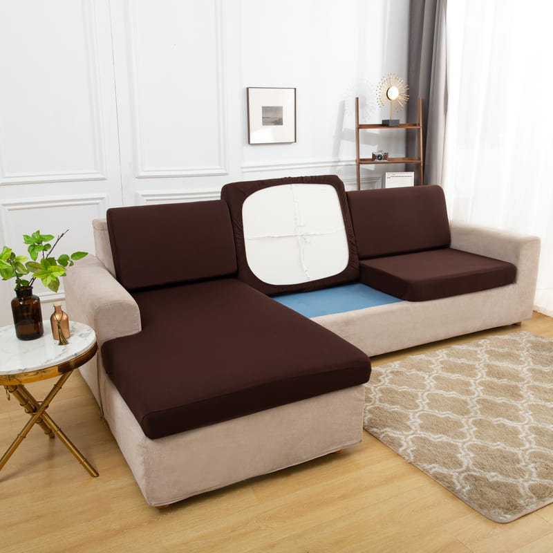 Stretch Brown Cover for a sofa 1 Stretch Brown Cover for a sofa