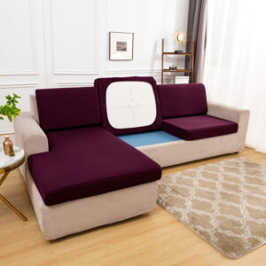 Stretch Plum Cover for a sofa
