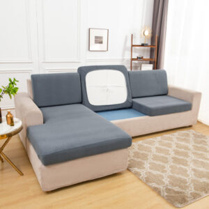 Gray Microfiber Cover for a seat cushion