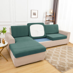 Green Microfiber Cover for a seat cushion