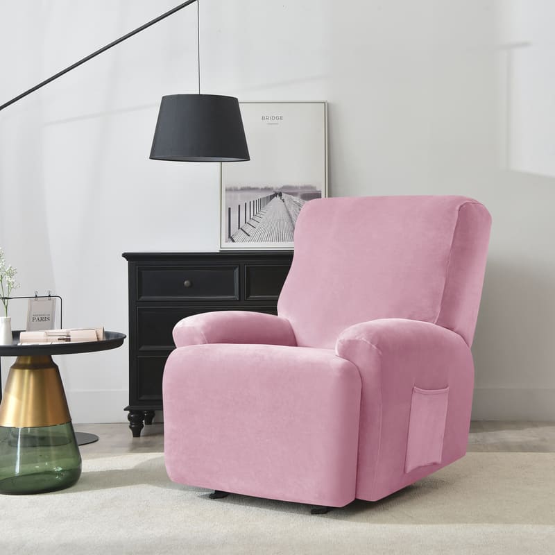 Recliner Pink Velvet Cover for an armchair 2 Recliner Pink Velvet Cover for an armchair - Image 2