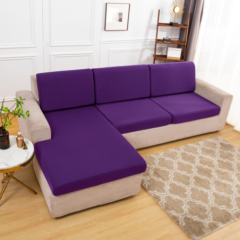 Stretch Purple Cover for a sofa 2 Stretch Purple Cover for a sofa - Image 2