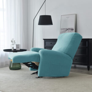 Recliner Turquoise Jacquard Cover for an armchair