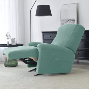 Recliner Green Jacquard Cover for an armchair