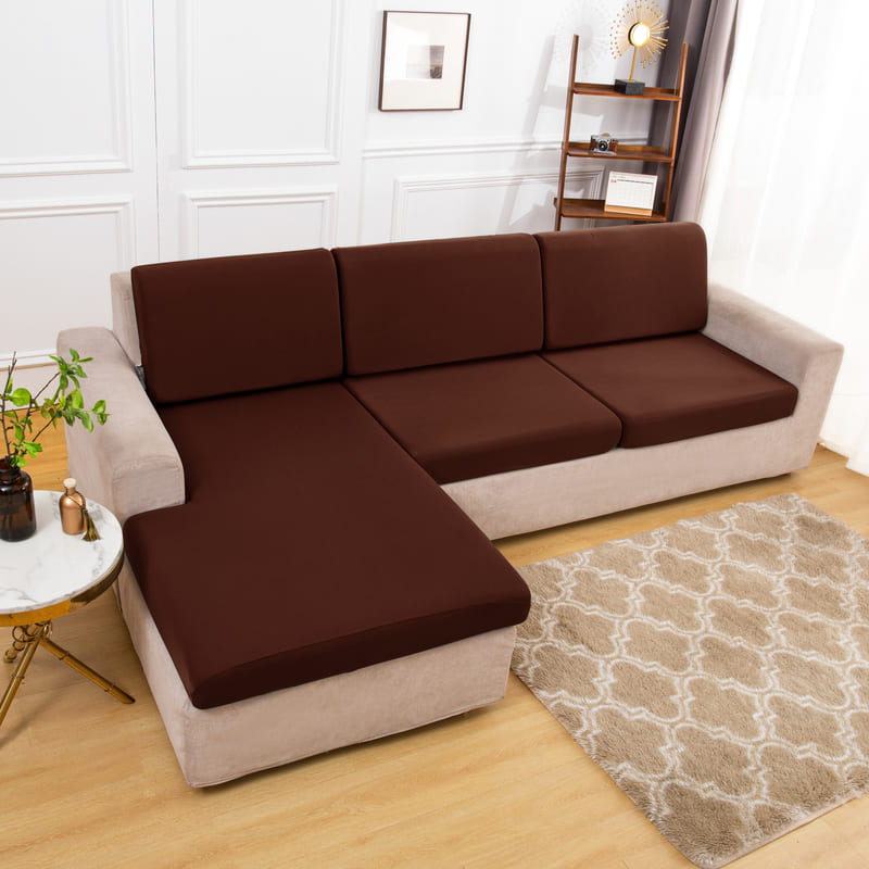 Stretch Brown Brown Cover for a sofa 3 Stretch Brown Brown Cover for a sofa - Image 3