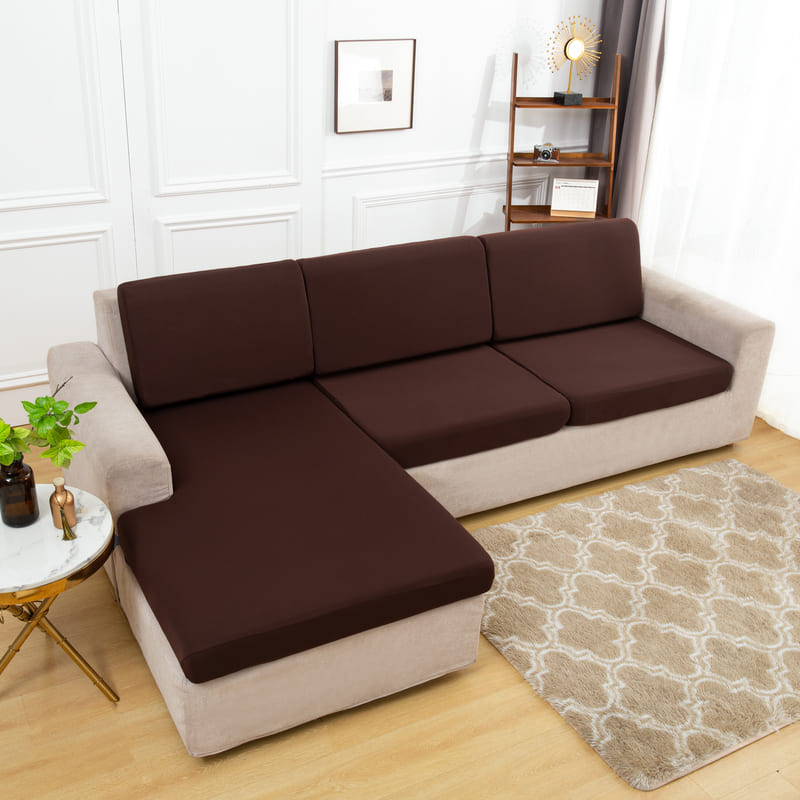 Stretch Brown Cover for a sofa 3 Stretch Brown Cover for a sofa - Image 3