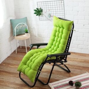Padded Green Cover for a sun lounger cushion