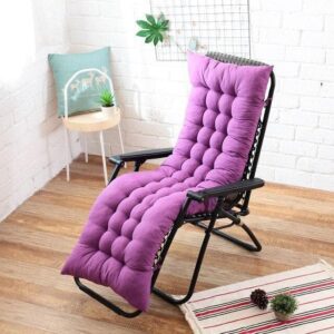 Padded Purple Cover for a sun lounger cushion