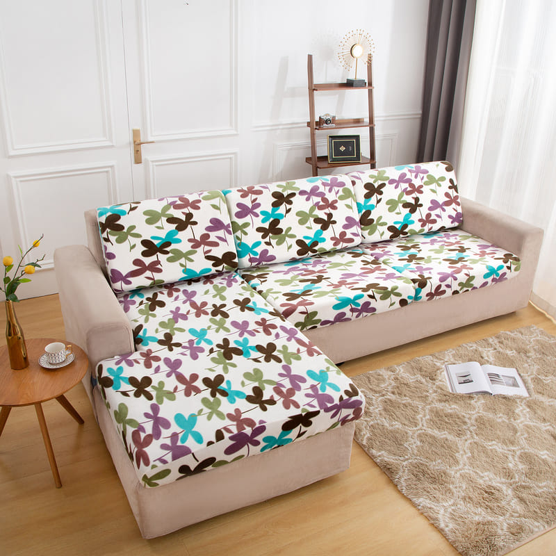 Plush Floral Cover for a seat cushion 2 Plush Floral Cover for a seat cushion - Image 2