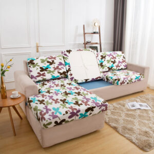 Plush Floral Cover for a seat cushion