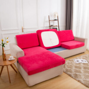 Plush Fuchsia Cover for a seat cushion