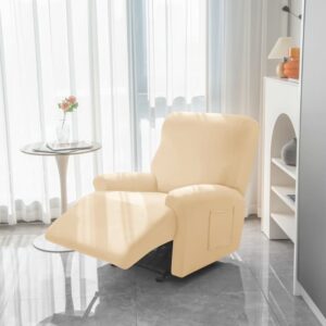 Recliner Beige Cover for an armchair