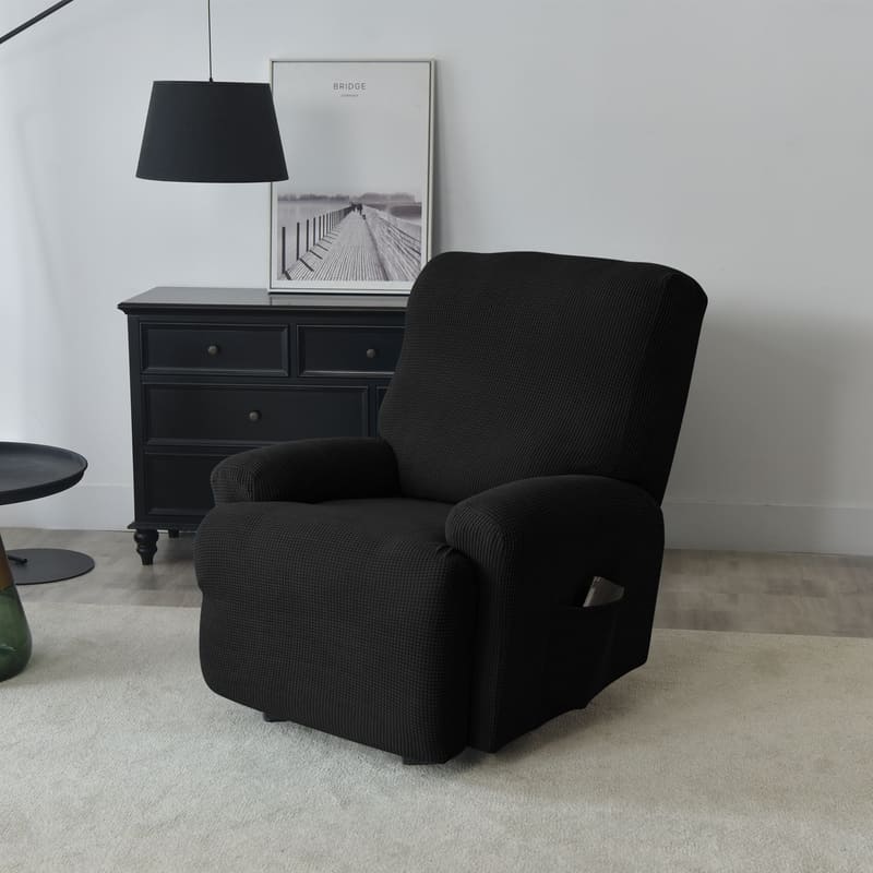 Recliner Black Jacquard Cover for an armchair 2 Recliner Black Jacquard Cover for an armchair - Image 2