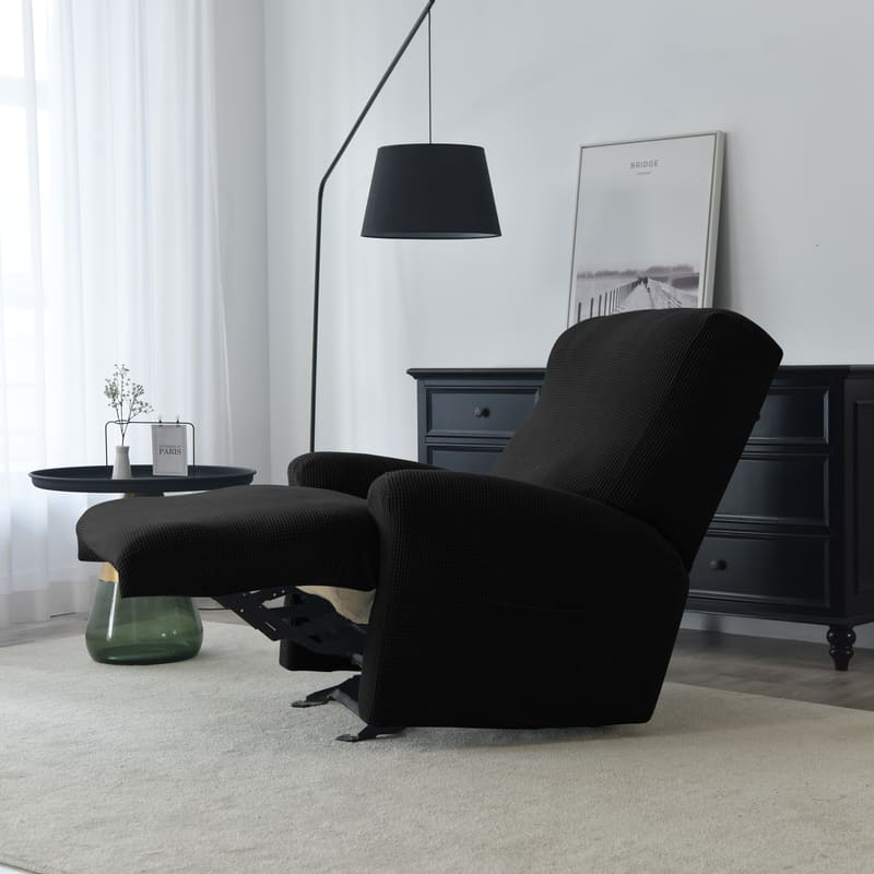 Recliner Black Jacquard Cover for an armchair 1 Recliner Black Jacquard Cover for an armchair