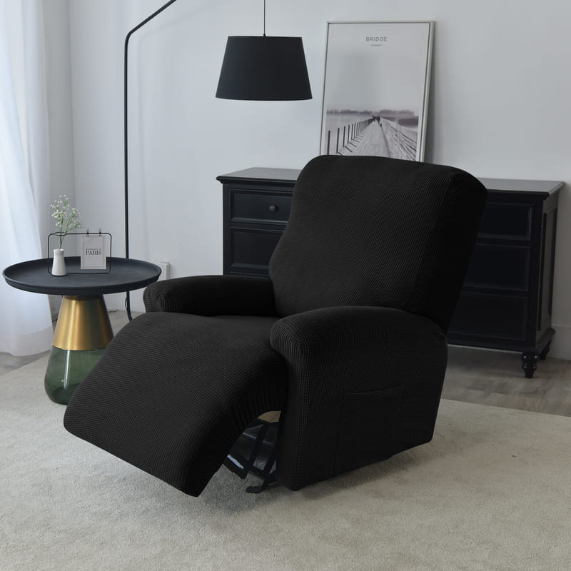 Recliner Black Jacquard Cover for an armchair 3 Recliner Black Jacquard Cover for an armchair - Image 3