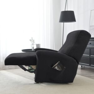 Recliner Black Microfiber Cover for an armchair