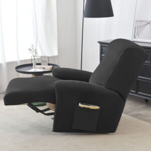 Recliner Black Velvet Cover for an armchair