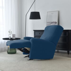 Recliner Blue Jacquard Cover for an armchair
