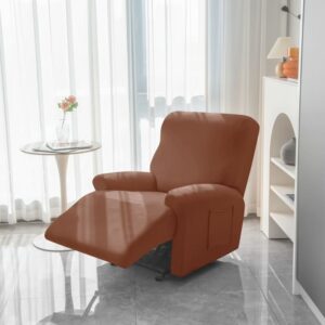 Recliner Brown Brown Cover for an armchair