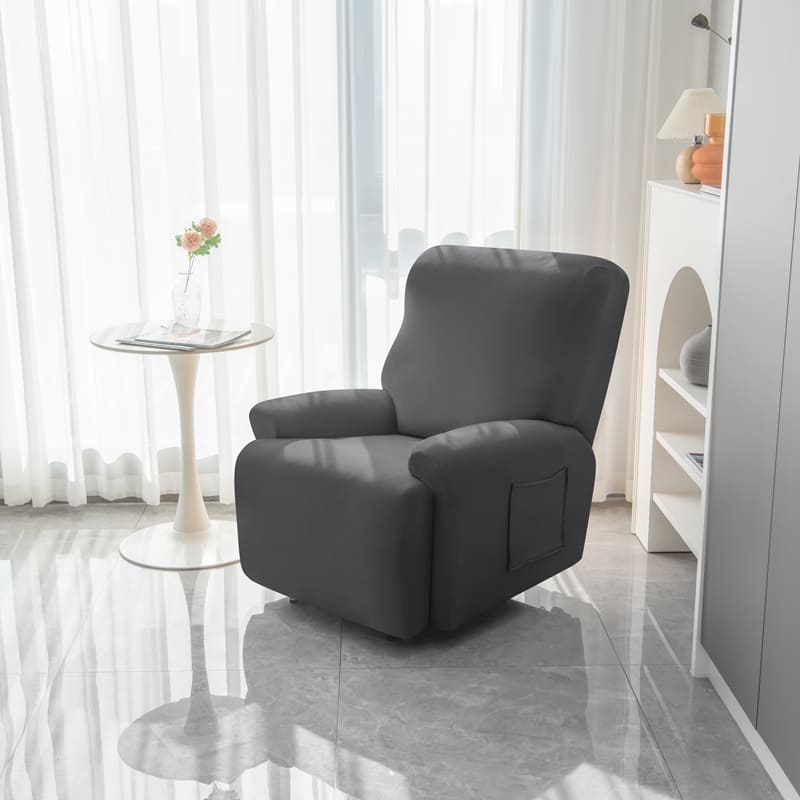 Recliner Dark Gray Cover for an armchair 2 Recliner Dark Gray Cover for an armchair - Image 2