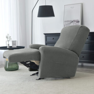 Recliner Gray Jacquard Cover for an armchair