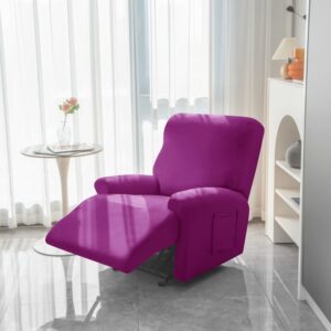 Recliner Magenta Cover for an armchair