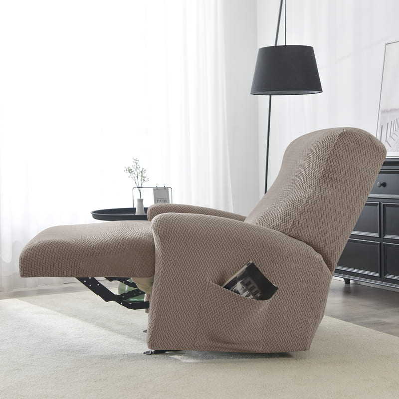 Recliner Taupe Microfiber Cover for an armchair 1 Recliner Taupe Microfiber Cover for an armchair