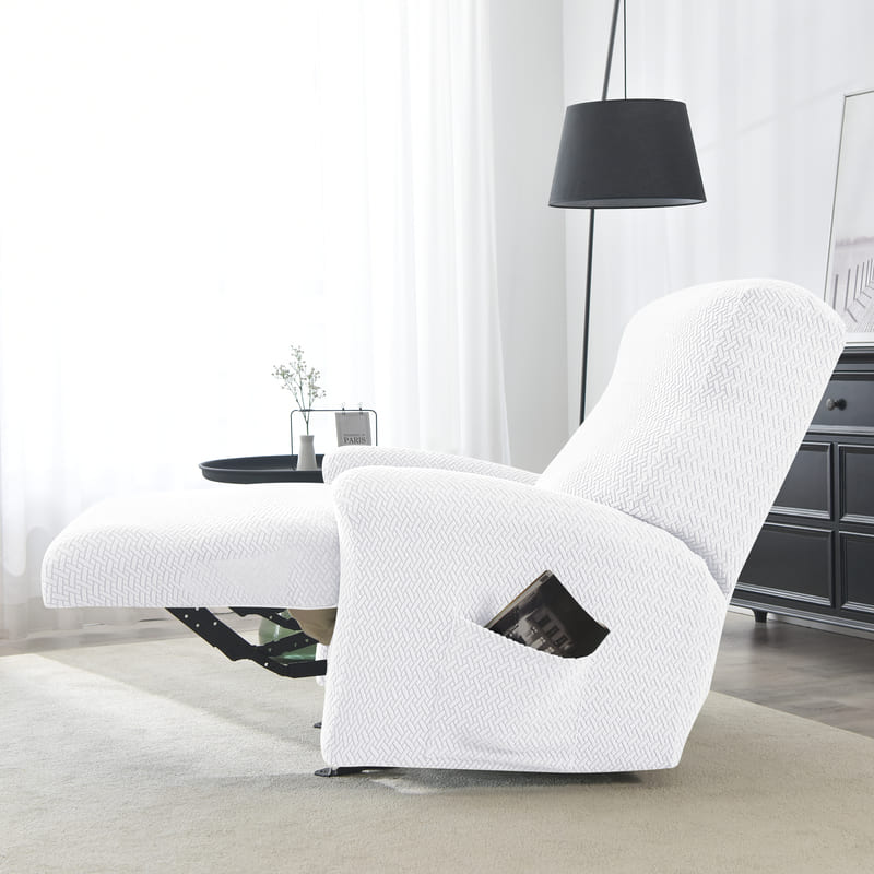 Recliner White Microfiber Cover for an armchair 1 Recliner White Microfiber Cover for an armchair