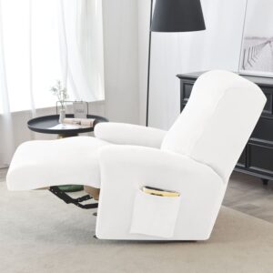 Recliner White Velvet Cover for an armchair