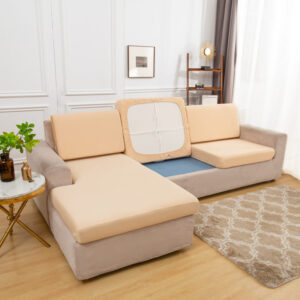 Stretch Beige Cover for a sofa