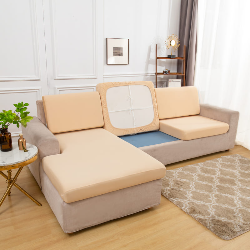 Stretch Beige Cover for a sofa 1 Stretch Beige Cover for a sofa