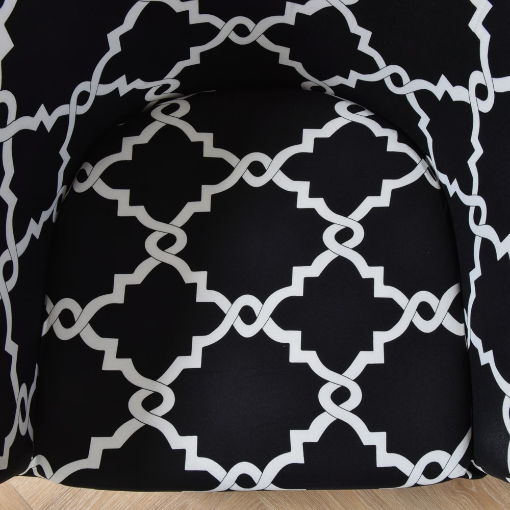 Black Stretch Tub Chair Cover 3 Black Stretch Tub Chair Cover - Image 3
