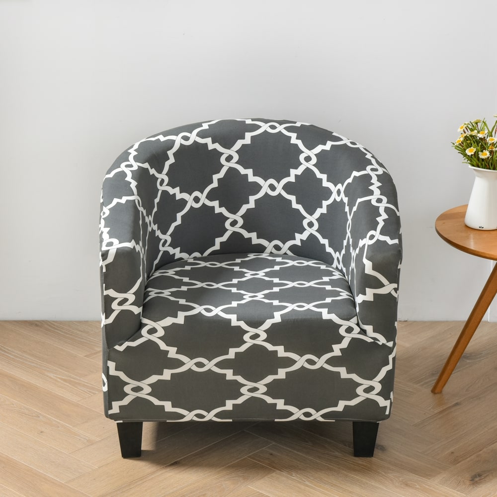 Stretch Gray Cover for an armchair 1 Stretch Gray Cover for an armchair
