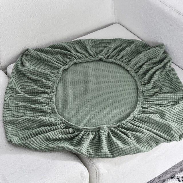 Stretch Moss Green Cover for a sofa seat cushion 5 Stretch Moss Green Cover for a sofa seat cushion - Image 5
