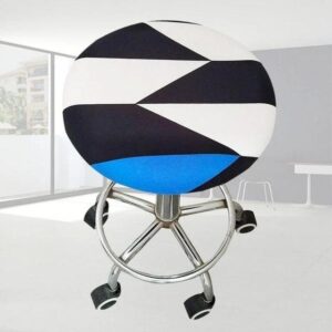 Stretch Patterned Cover for a round stool