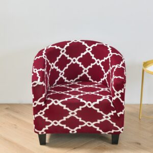Stretch Purple Cover for a cabriolet armchair