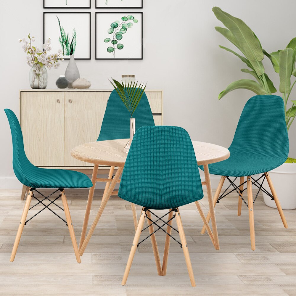 Teal Cover for a dining chair 3 Teal Cover for a dining chair - Image 3