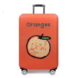 Orange Cover for a suitcase