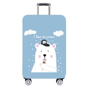 Fleece Bear Cover for a suitcase