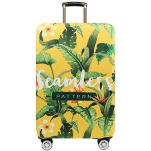 Yellow Tropical Cover for a suitcase