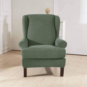 Green Wingback Cover for an armchair
