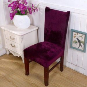 Velvet Plum Cover for a dining chair